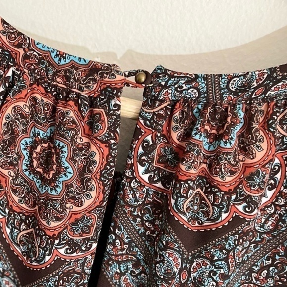 ⭐️⭐️Daniel Rainn Boho Drop Waist Crochet Accent Dress, NWT, Size Medium, - Picture 12 of 16